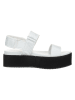Calvin Klein Sandały w kolorze biało-czarnym
