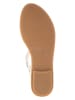 Tommy Hilfiger Skórzane sandały w kolorze kremowym