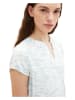 Tom Tailor Blouse wit/lichtblauw