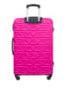 Puccini Hardcase-Trolley "California" in Pink - (B)50 x (H)77 x (T)28 cm