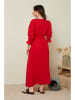 Le Monde du Lin Linnen jurk rood