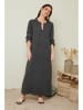 Le Monde du Lin Leinen-Kleid in Anthrazit