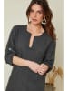 Le Monde du Lin Leinen-Kleid in Anthrazit