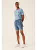 Garcia Jeans-Bermudas - Regular fit - "Russo" in Blau