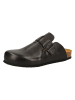 Think! Leder-Clogs in Schwarz