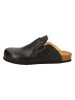 Think! Leder-Clogs in Schwarz