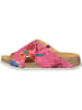Think! Leren slippers "Koak" roze/meerkleurig