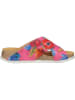 Think! Leren slippers "Koak" roze/meerkleurig