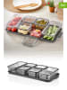 Violeta Home 13er-Set Vorratsdosen in Anthrazit