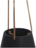 Present Time Hangende bloempot "Skittle" zwart - (H)9,5 x Ã˜ 12 cm