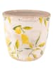 Clayre & Eef Blumentopf in Gelb - (H)14 cm - Ø 14 cm