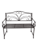 Clayre & Eef Bank zwart - (B)117 x (H)98 x (D)50 cm