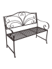 Clayre & Eef Bank zwart - (B)117 x (H)98 x (D)50 cm