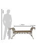 Clayre & Eef Bank bruin - (B)142 x (H)66 x (D)41 cm