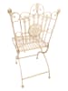 Clayre & Eef Stuhl in Beige - (B)52 x (H)99 x (T)48 cm