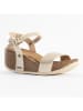 BAYTON Sleehaksandalen "Toledo" goudkleurig