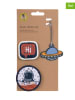 Lässig 3-delige set: patches "Space" blauw/bruin/wit