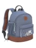 Lässig Rucksack "Adventure" in Blau/ Braun - (B)24,5 x (H)27 x (T)15,5 cm