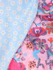 Zwillingsherz Sjaal lichtblauw/roze - (L)130 x (B)130 cm