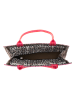 Zwillingsherz Shopper bag "Annie" w kolorze beżowo-czarnym - 41 x 16 x 32 cm