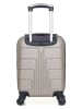 BlueStar Hardcase-trolley "Ottawa" beige - (B)32 x (H)46 x (D)20 cm