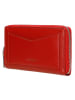 Wojas Leder-Geldbörse in Rot - (B)15 x (H)9 x (T)2 cm