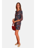 William de Faye Kleid in Bordeaux/ Blau