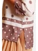 William de Faye Bluse in Creme/ Hellbraun