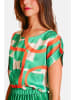William de Faye Blouse groen/oranje