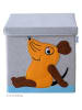 Fackelmann Opbergbox "Muis" grijs/lichtbruin - (B)30 x (H)30 x (D)30 cm