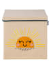 Fackelmann Pudełko "Sun" w kolorze beżowo-żółtym - 33 x 33 x 33 cm