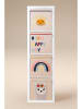 Fackelmann Aufbewahrungsbox "Happy Day" in Beige/ Bunt - (B)33 x (H)33 x (T)33 cm