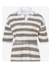 BRAX Poloshirt "Style Clea" in Khaki/ Weiß