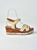 Gerois Sleehaksandalen beige