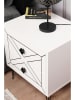 Scandinavia Concept Nachttisch "Luna" in Weiß - (B)50 x (H)55 x (T)40 cm