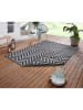 Hanse Home Outdoor-Wendeteppich "Palma" in Schwarz/ Grau