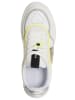 BLUGIRL by Blumarine Skórzane sneakersy "Wow" w kolorze biało-żółtym