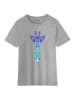 WOOOP Shirt "Giraffe Mint" in Grau