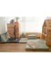 Folkifreckles Montessori speelmat "Moonrise" blauw/groen - (L)170 x (B)60 cm