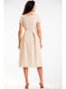 Awama Kleid in Beige