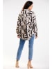 Awama Bluse in Beige/ Schwarz