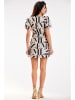 Awama Kleid in Beige/ Schwarz