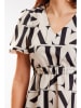 Awama Kleid in Beige/ Schwarz
