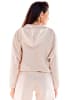 Awama Sweatjacke in Creme