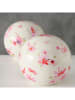 Boltze Kule dekoracyjne (2 szt.) "Roselia" w kolorze biało-różowym - Ø 20 cm