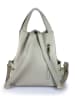 Mila Blu Leren rugzak "Fico" grijs - (B)29 x (H)30 x (D)12 cm