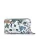Mila Blu Leder-Geldbörse "Rovere" in Grün/ Weiß - (B)20 x (H)11 x (T)2 cm