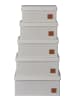 STORE IT 5er-Set: Ordnungsboxen in Creme