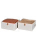 STORE IT 2er-Set: Organizer in Creme - (B)30 x (H)15 x (T)30 cm