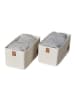 STORE IT Organizery (2 szt.) w kolorze kremowym - 15 x 15 x 30 cm
